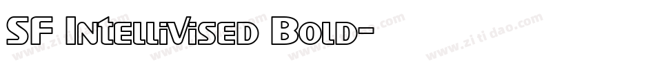 SF Intellivised Bold字体转换
